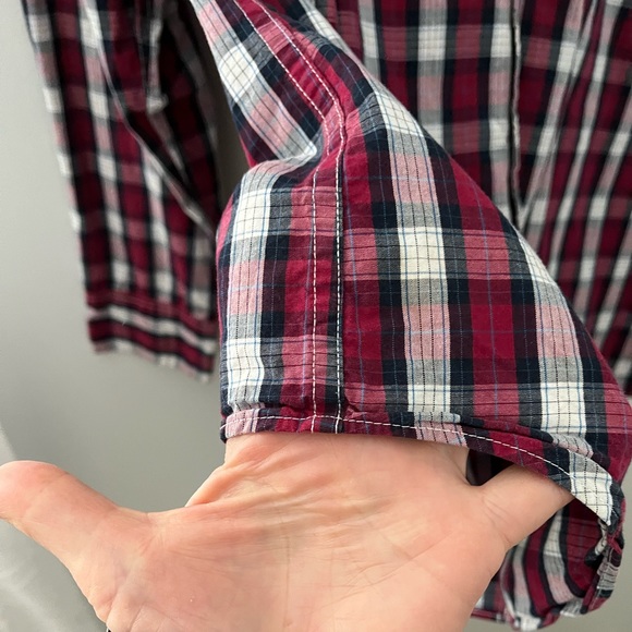 J Crew Factory Button Down Collared Shirt Sz L - Picture 5 of 8